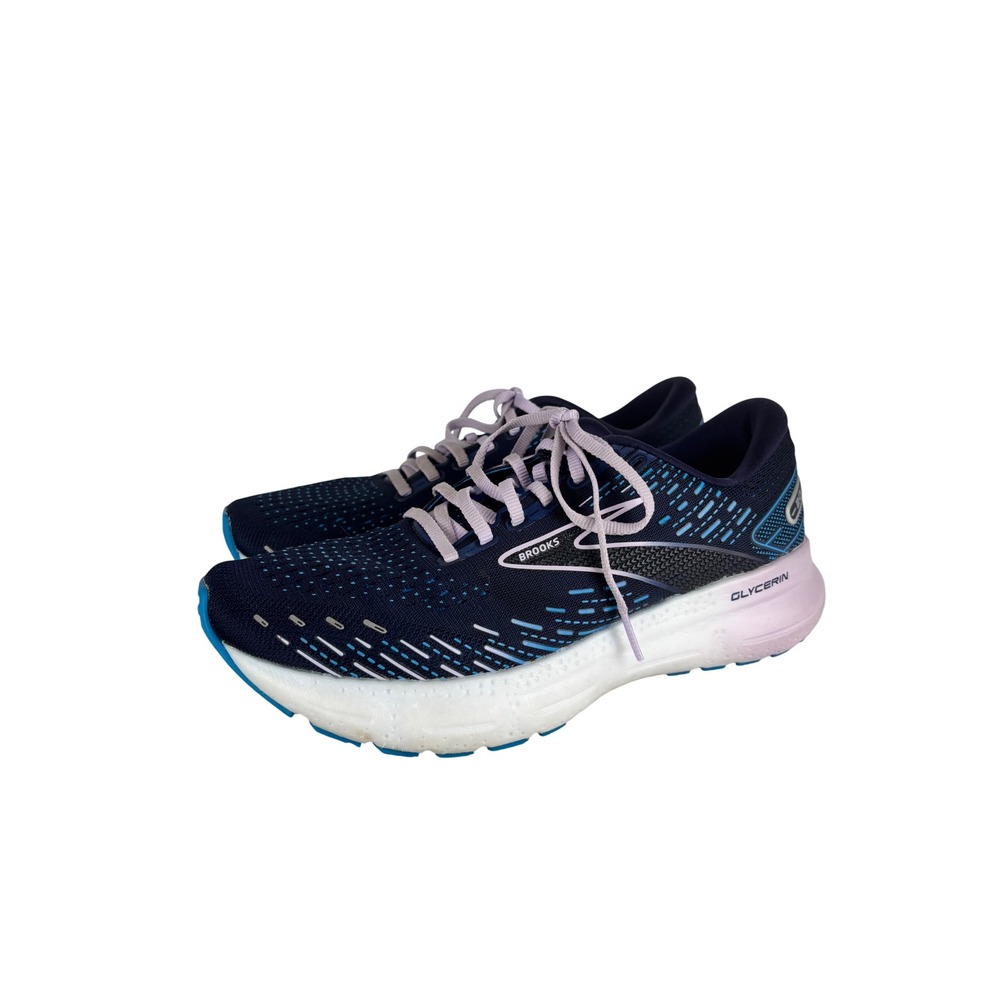 Brooks Women's Glycerin 20 Running Shoes Size 8.5 Peacoat Blue Purple Athletic